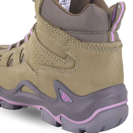 Botín De Seguridad V-Flex V5 Mujer Nobuck Café