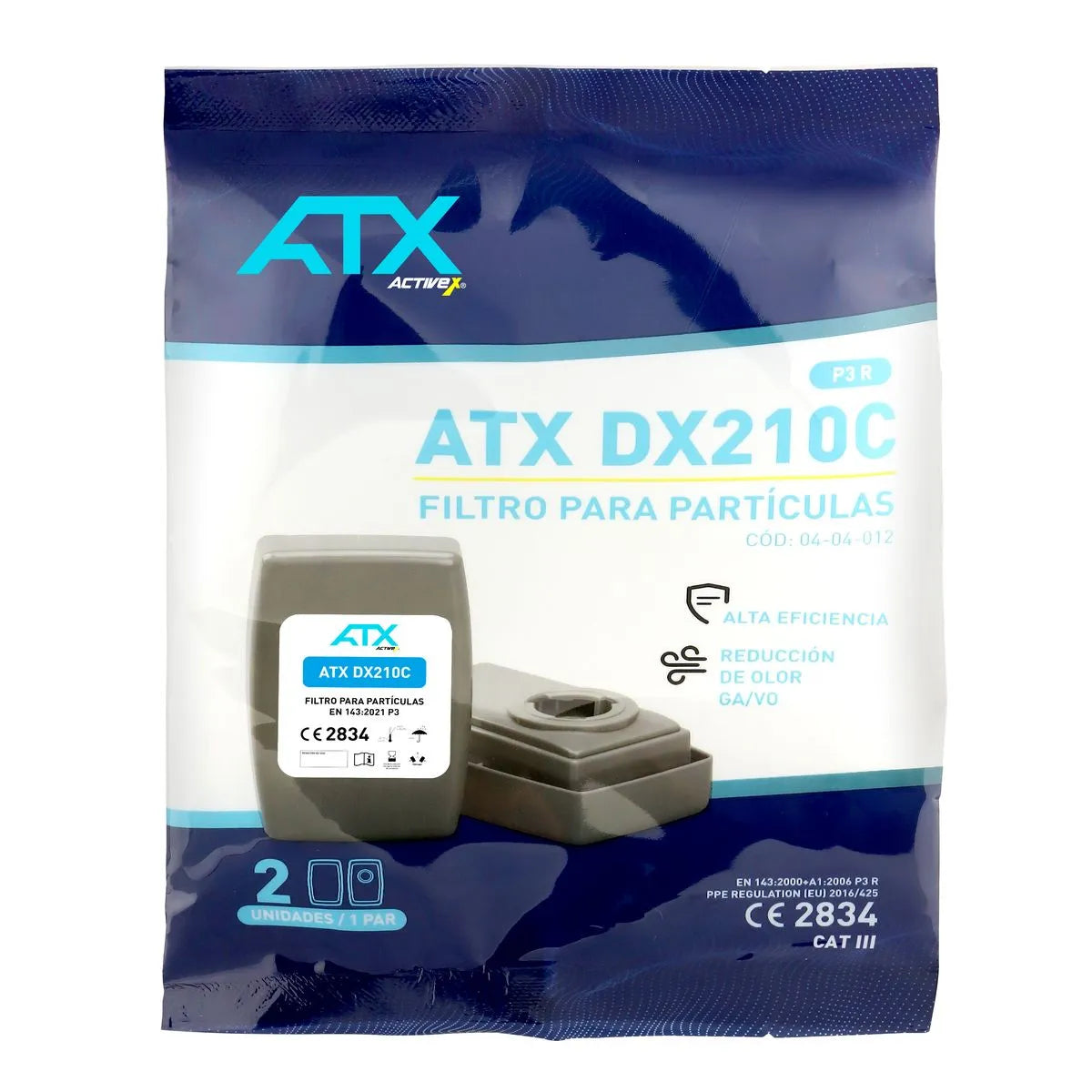 Filtro Activex ATX DX210C Particulas y Olores P3 R (Par)