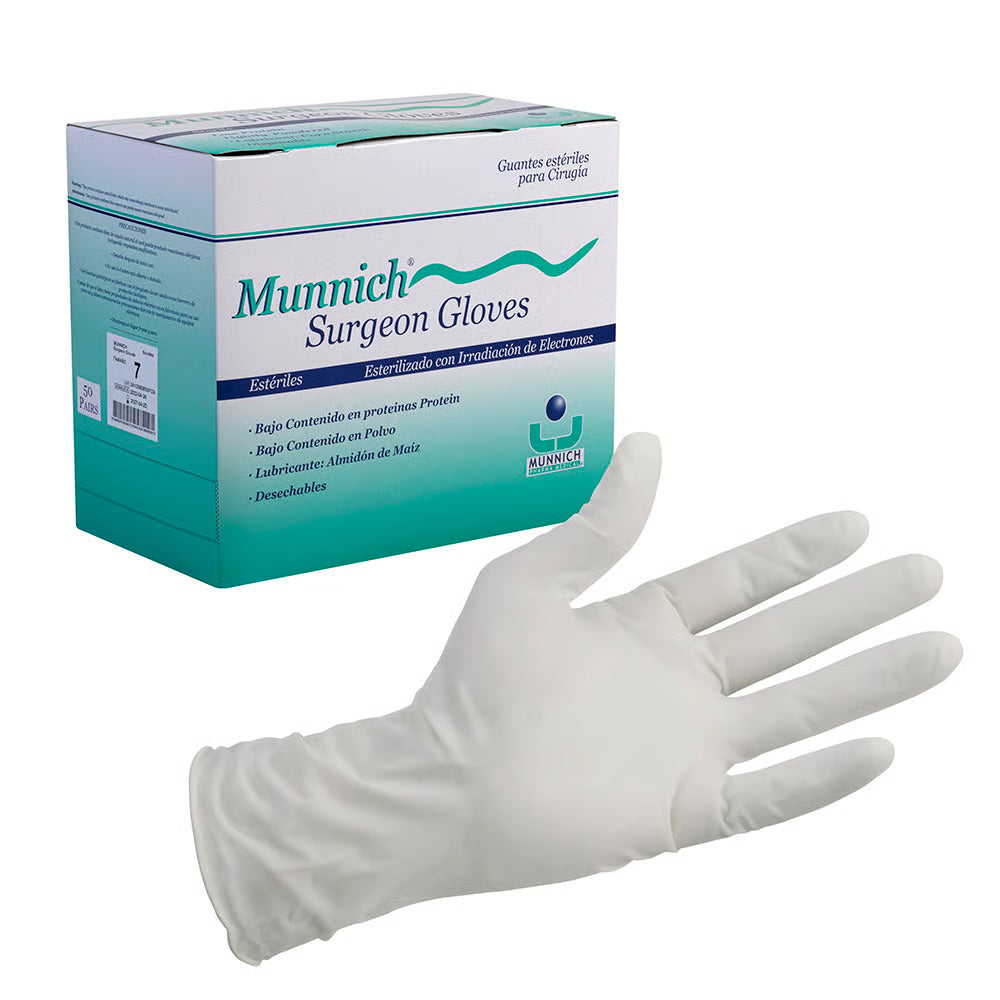 MUNCARE GUANTES QUIRÚRGICOS ESTÉRIL 7 PAR