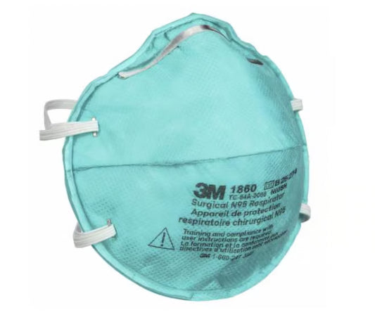 Respirador de Asistencia Médica para Partículas y Mascarilla Quirúrgica 3M™ 1860, X20