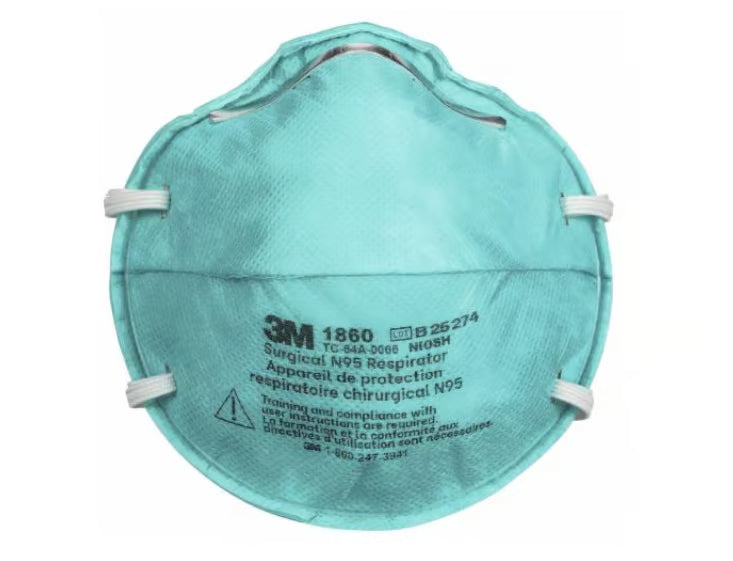 Respirador de Asistencia Médica para Partículas y Mascarilla Quirúrgica 3M™ 1860, X20