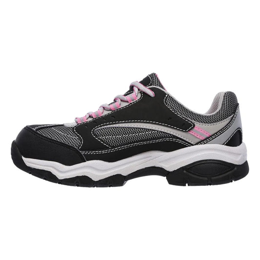 Zapatilla De Seguridad de Seguridad Skechers Biscoe Negro/Rosado Mujer