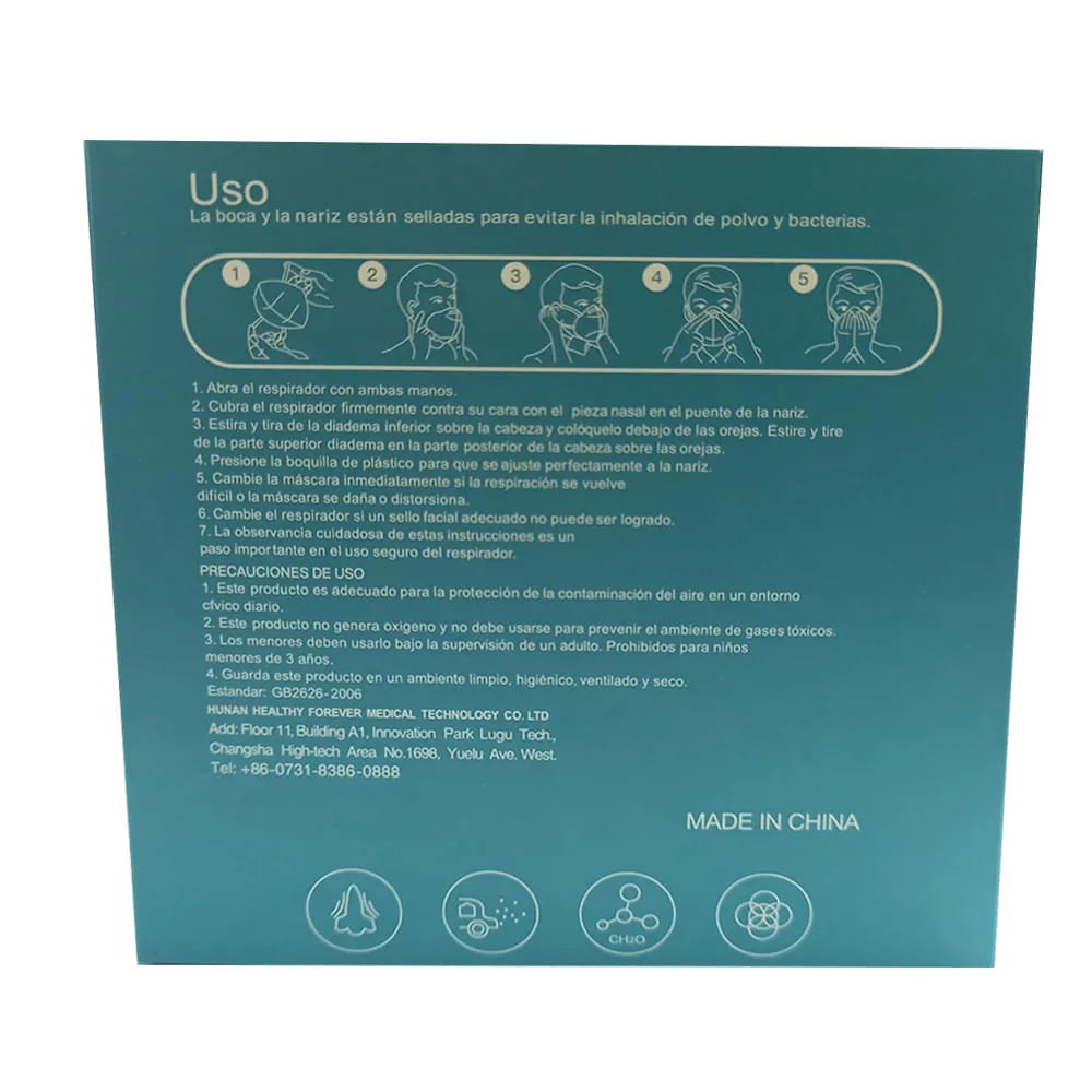 CAJA 10 MASCARILLAS DESECHABLE KN95