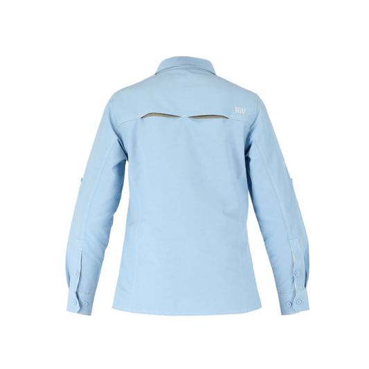 CAMISA DUCK DRY HW MUJER CELESTE