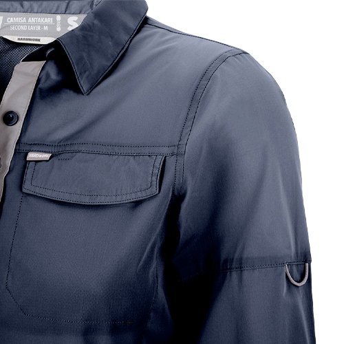 CAMISA HW ANTAKARI SPANDEX MUJER AZUL
