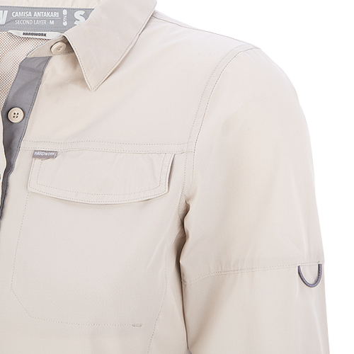 CAMISA HW ANTAKARI SPANDEX MUJER BEIGE