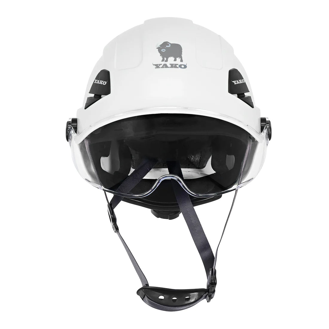 CASCO YAKO BLANCO CON VISERA STEELPRO ISP