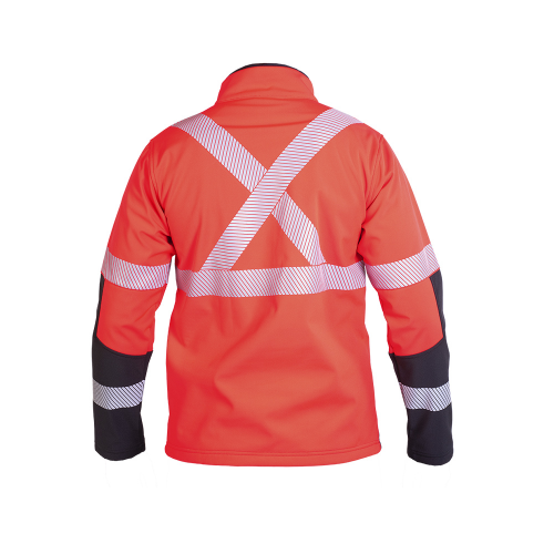 CHAQUETA SOFTSHELL HW OKLAN ROJO FLUOR