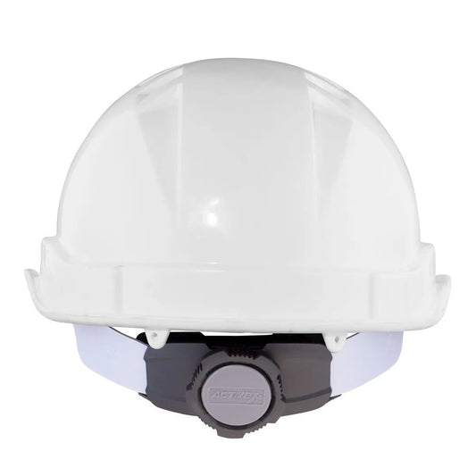 Casco Activex I Blanco Porta Lampara con Ratchet