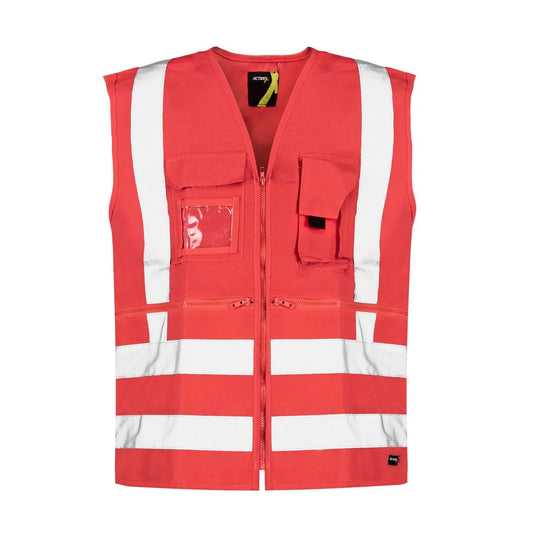 Chaleco Geologo Activex Rojo Alta Visibilidad Gard