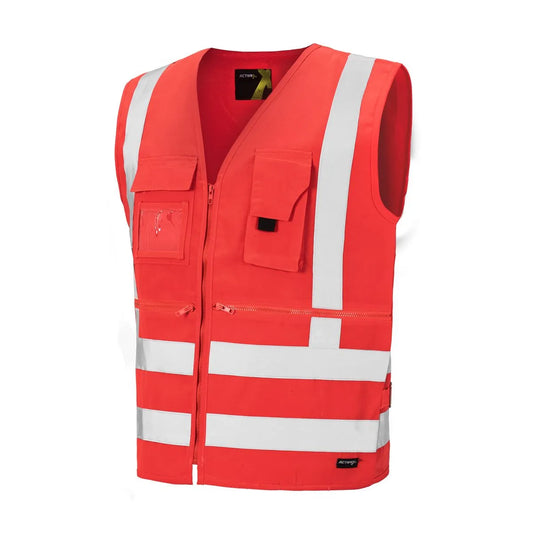 Chaleco Geologo Activex Rojo Alta Visibilidad Gard