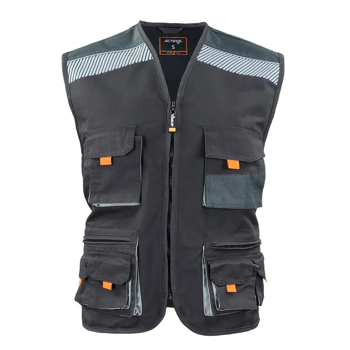 Chaleco Geólogo Gris-Negro XR-100