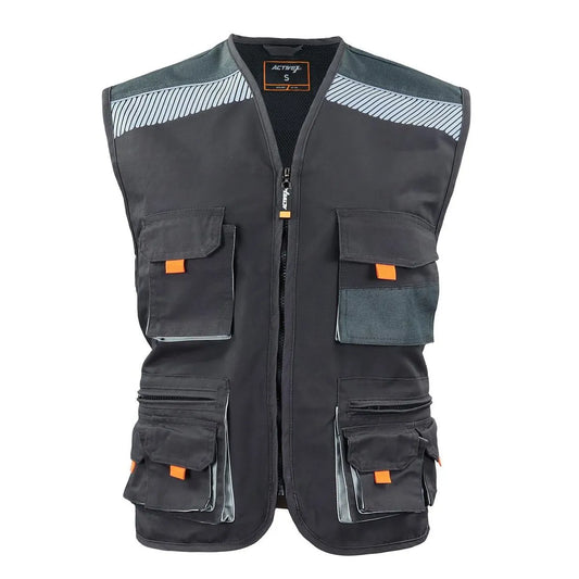 Chaleco Geólogo Gris-Negro XR-100