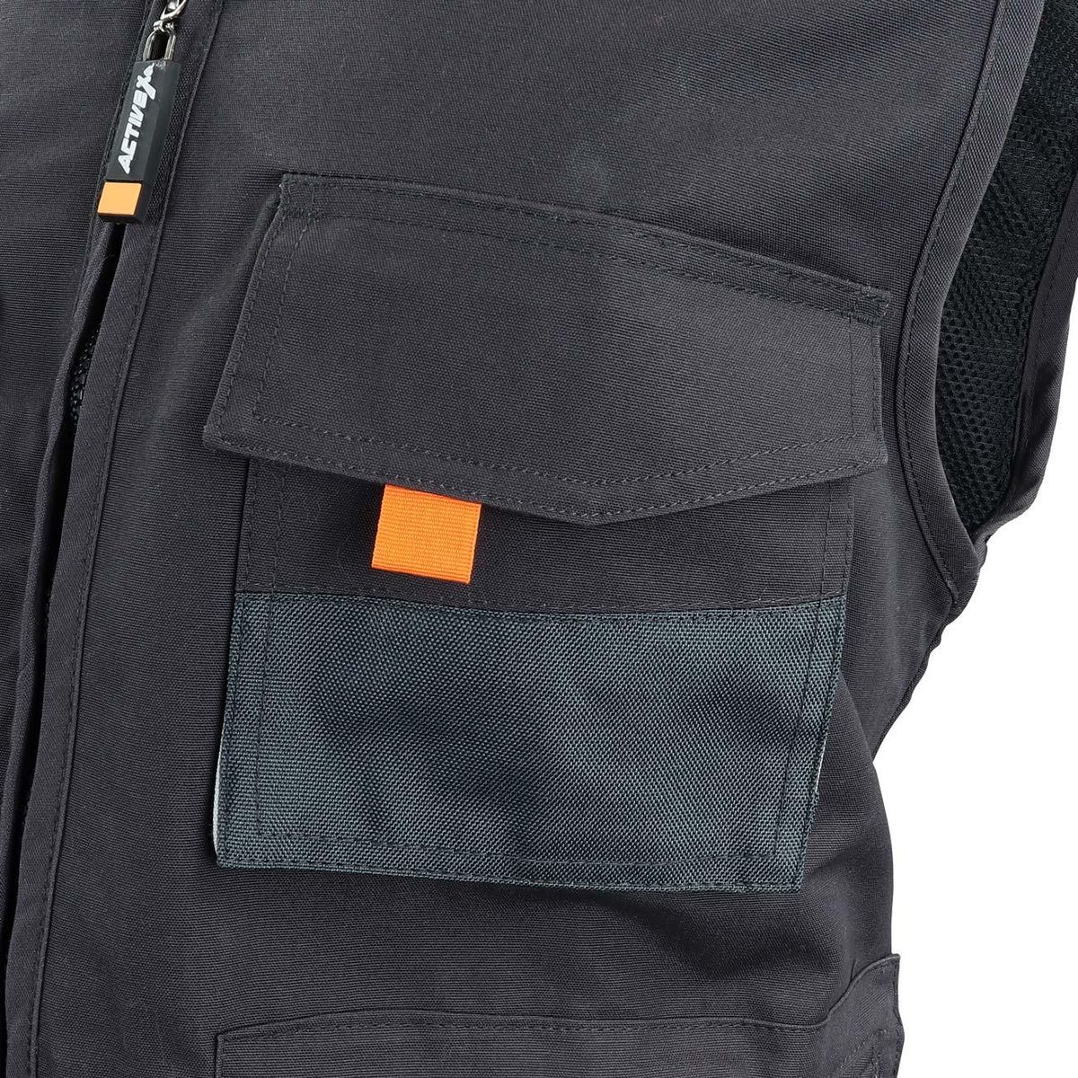 Chaleco Geólogo Gris-Negro XR-100