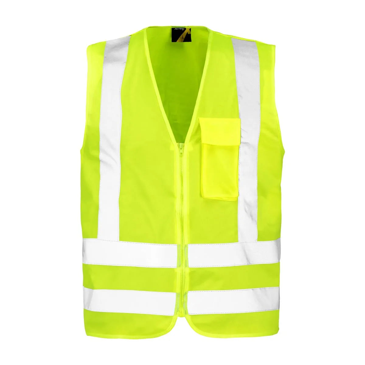 Chaleco Reflectante Amarillo Con Cierre