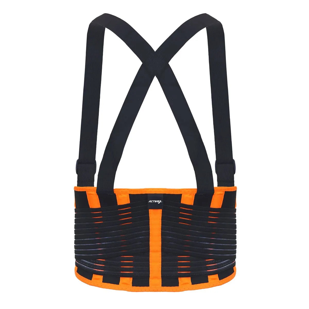 Faja Activex de Soporte Lumbar Naranjo Negro
