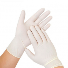 Guantes de Látex Top Glove Examinación con Polvo Talla M Blanco 100 Unidades