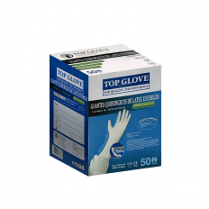 Guantes de Látex Top Glove Quirúrgicos Talla 7 1/2 50 Pares