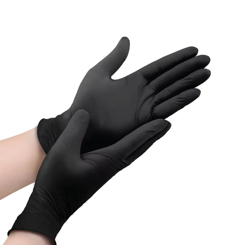 Guantes de Nitrilo Protec Examinación Negro 100 Unidades