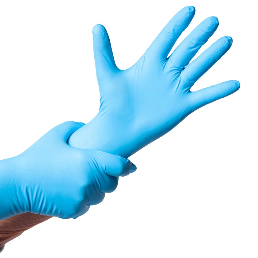 Guantes de Nitrilo TopSafe Examinación Premium Sin Polvo 100 Unidades