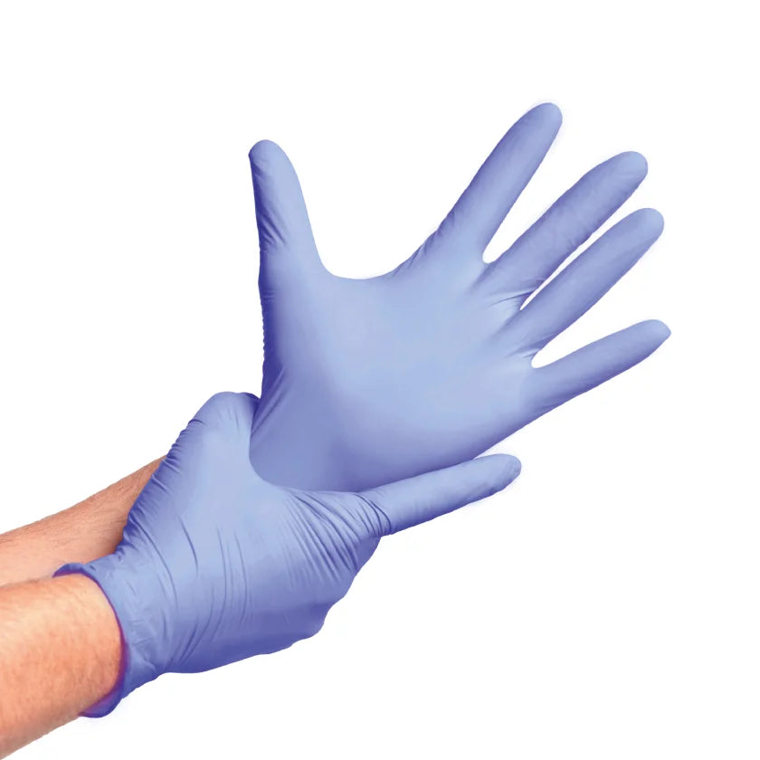 Guantes de Nitrilo TopSafe Talla L Violeta 100 Unidades