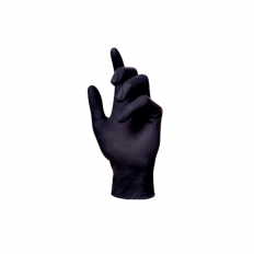 Guantes de Nitrilo Tresor Examinación Sin Polvo  Negro 100 Unidades