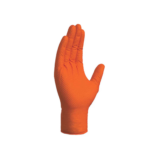 Guantes de nitrilo desechables texturizados en diamante pesados 100 UND WURTH