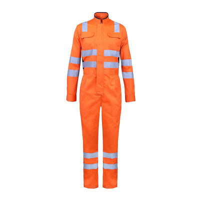Overol Activex Canvas Naranjo Mujer Reflectante 360°