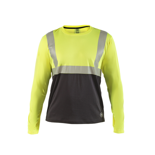POLERA REFLECTIVA HW AMARILLO FLUOR MANGA LARGA
