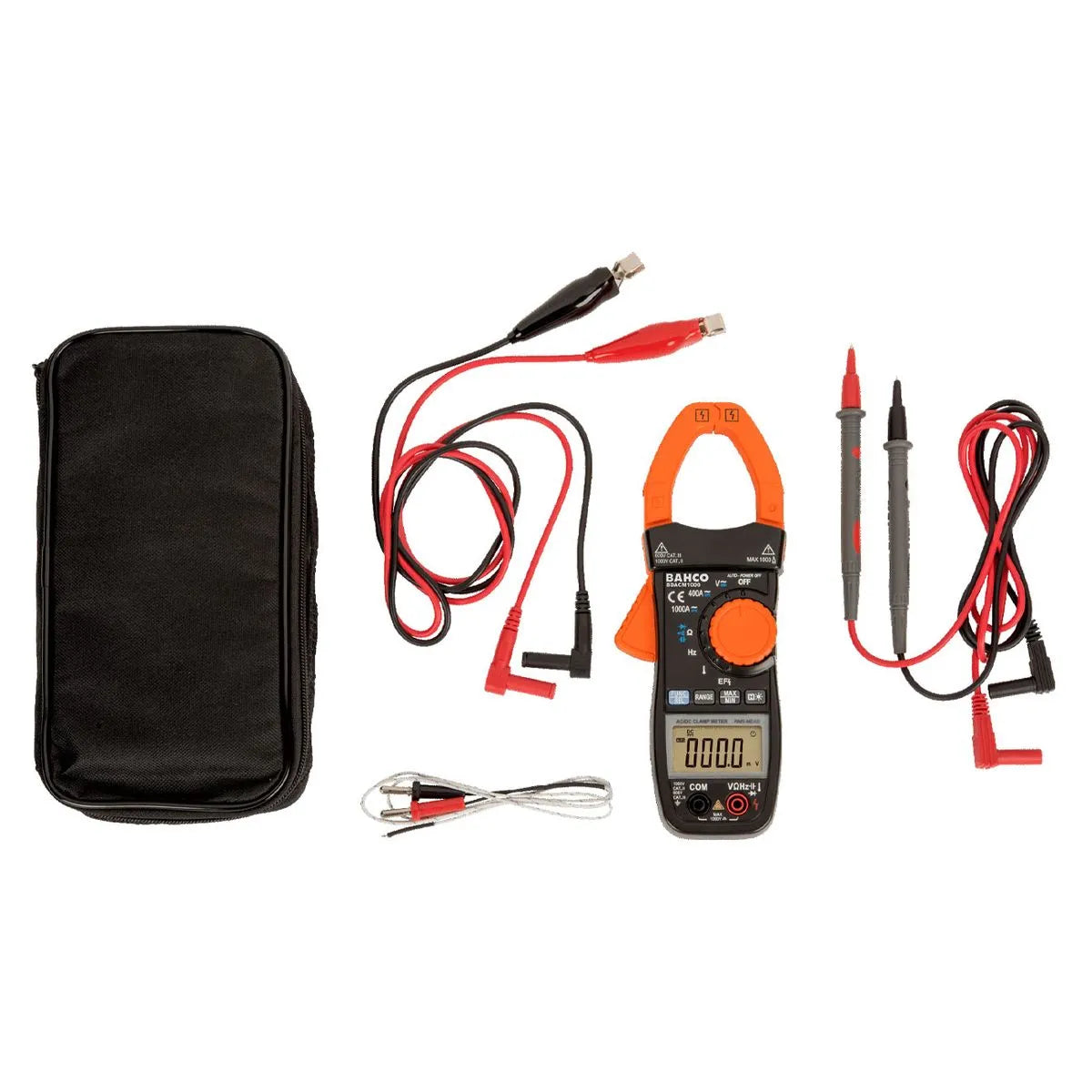 Pinza Amperimétrica Digital True RMS 1000 A CA/CC