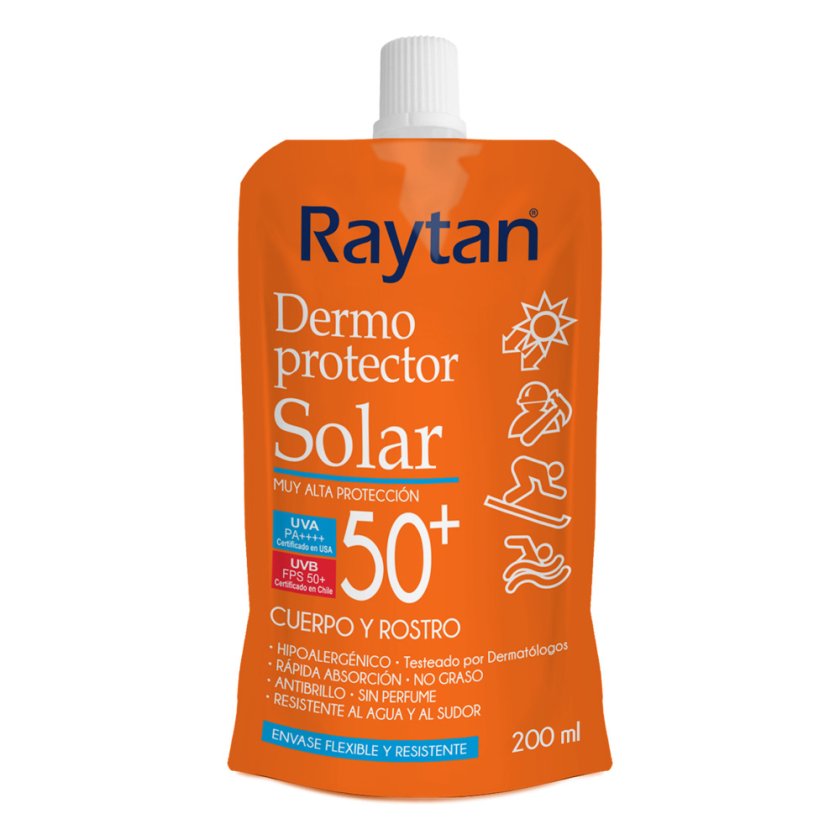 Protector Solar Raytan Doypack 50+ Crema 200 ml