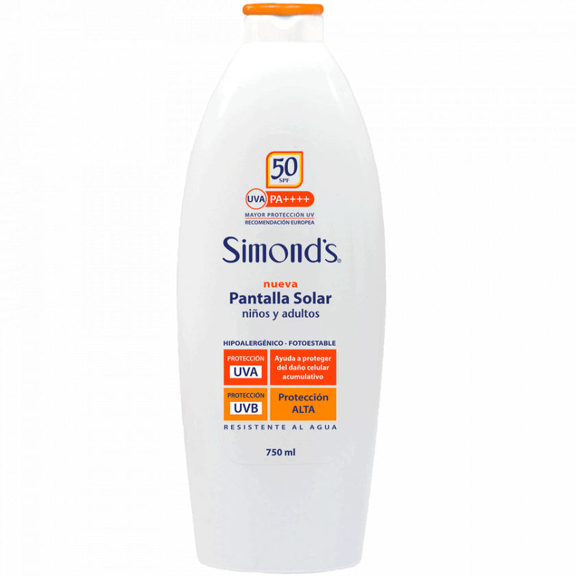 Protector Solar Simond'S FPS 50 UVA UVB 750 ml