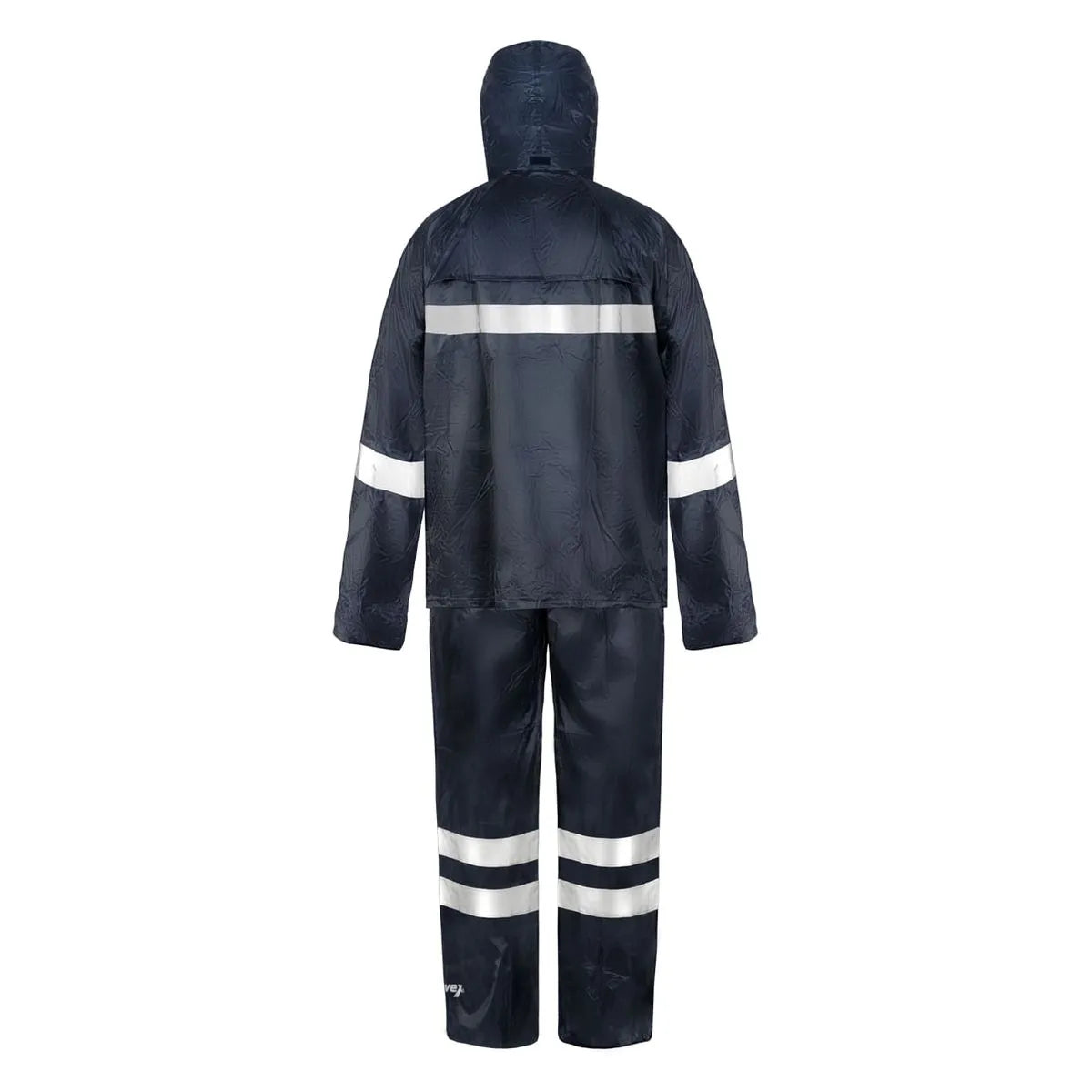 Traje Lluvia Azul con Cinta Reflectante