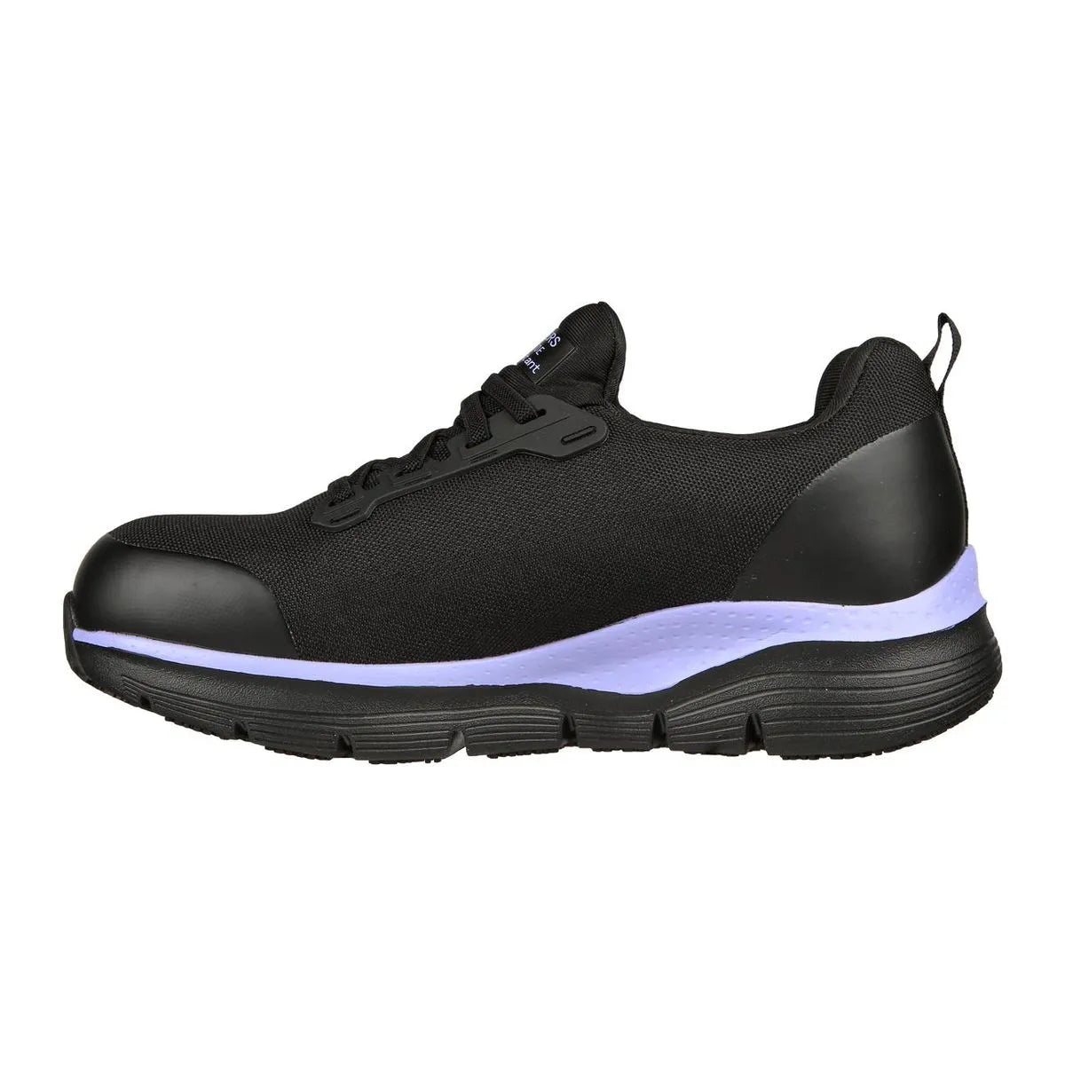 Zapatilla De Seguridad de Seguridad Skechers Evzan Negro/Morado Mujer
