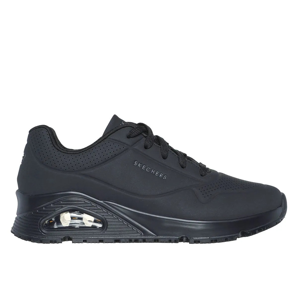 Zapatilla De Seguridad de Trabajo Skechers Uno SR Negro Mujer